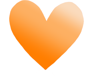 Orange Heart Icon